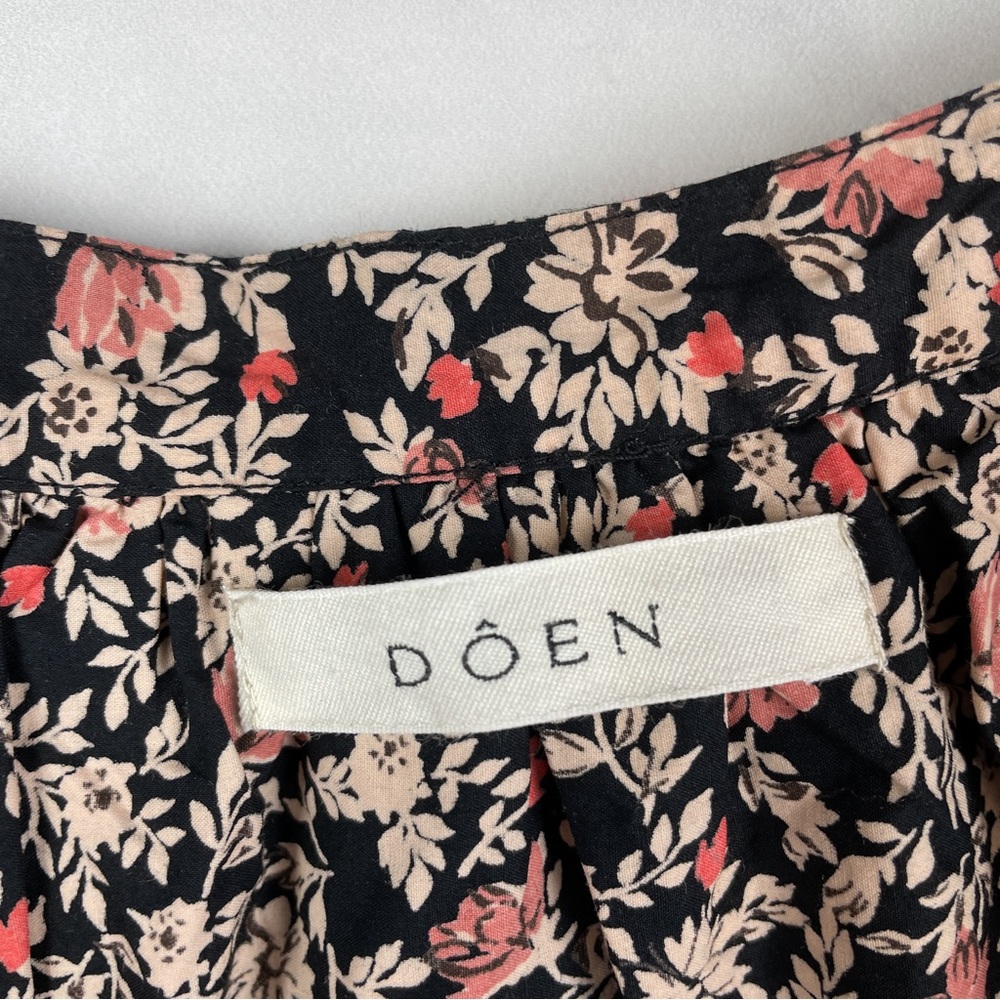 NEW Doen Cielito Harvest Floral Puff Sleeve Oversized Blouse Top Bohemian XXS - Picture 8 of 12